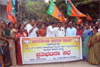 District BJP stages protest; alleges injustice to DK in state budget